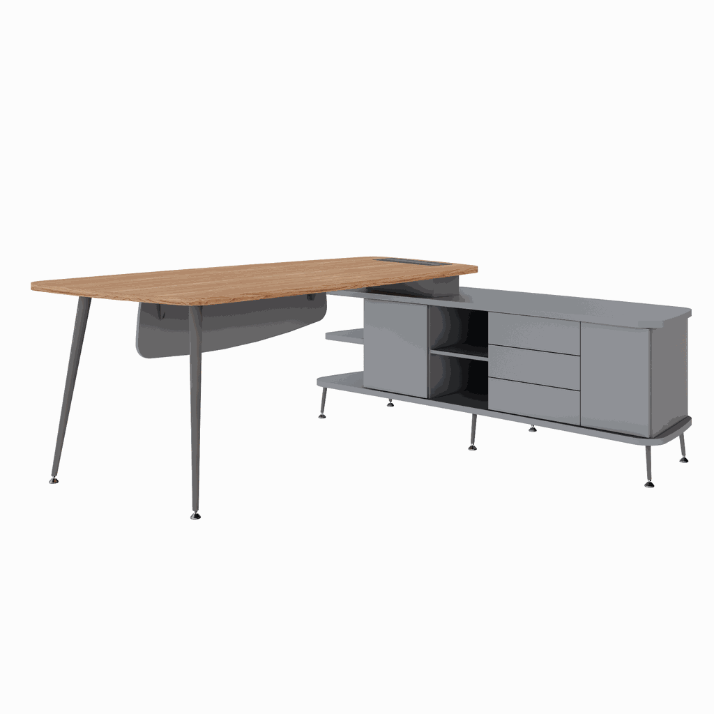 MESA GERENTE COM ARMÁRIO LATERAL
