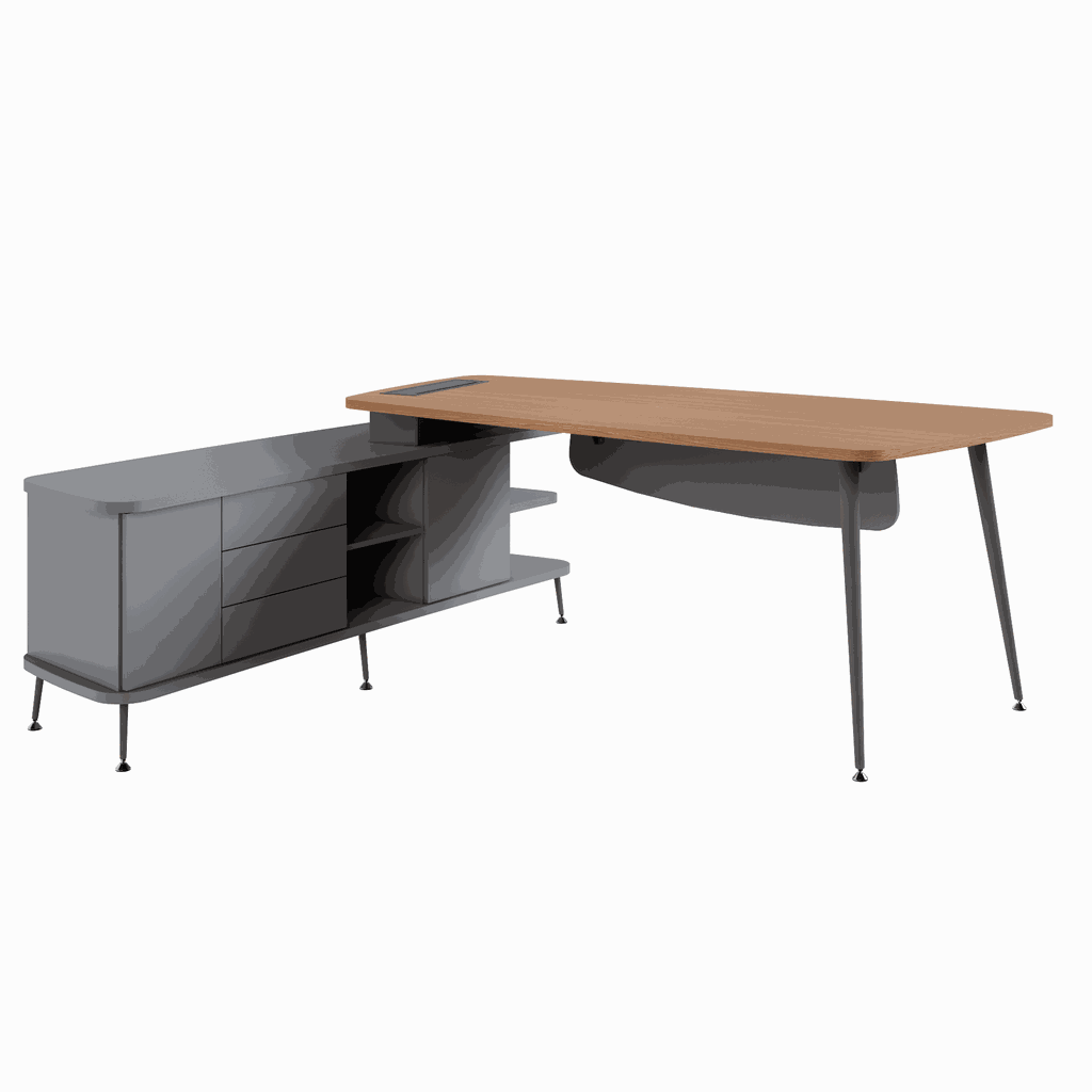 MESA GERENTE COM ARMÁRIO LATERAL 2