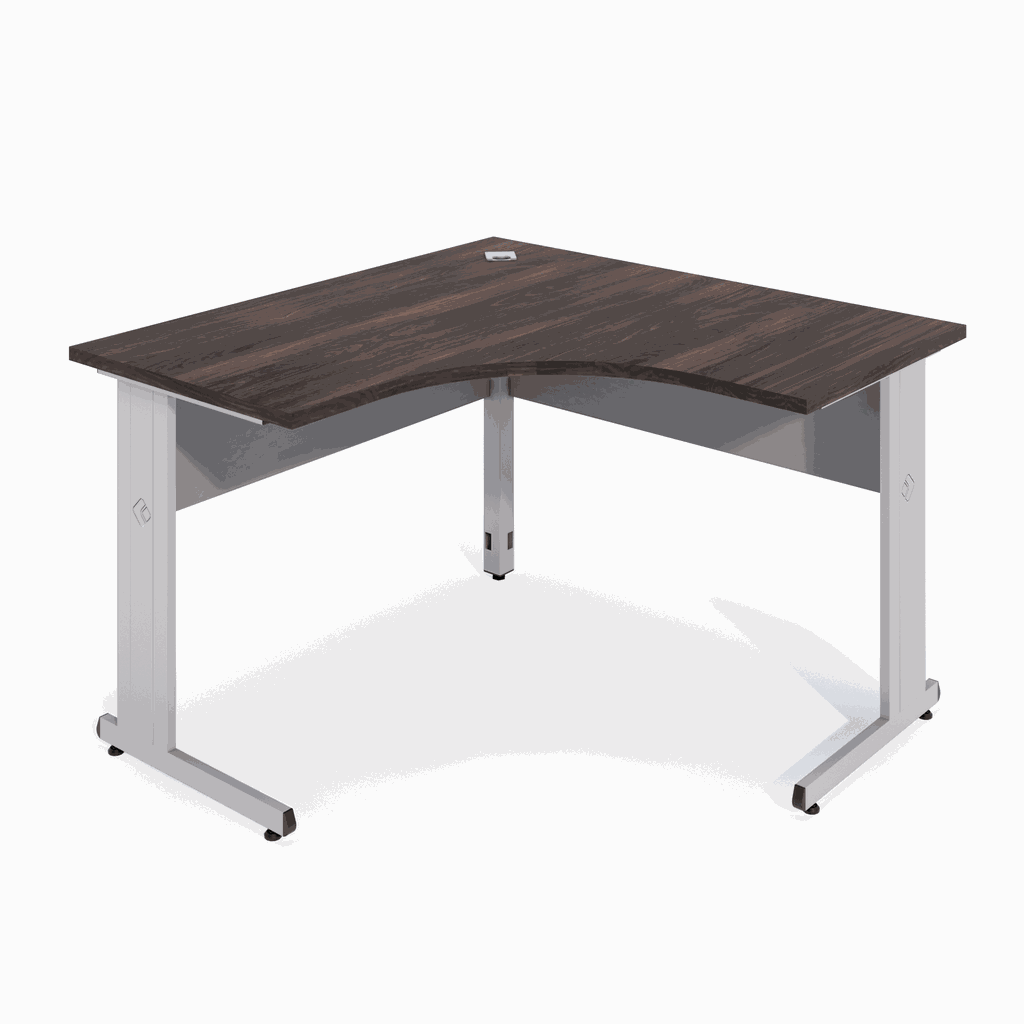MESA ANGULAR PÉ METÁLICO LIGHT ESQUERDO - STAFF