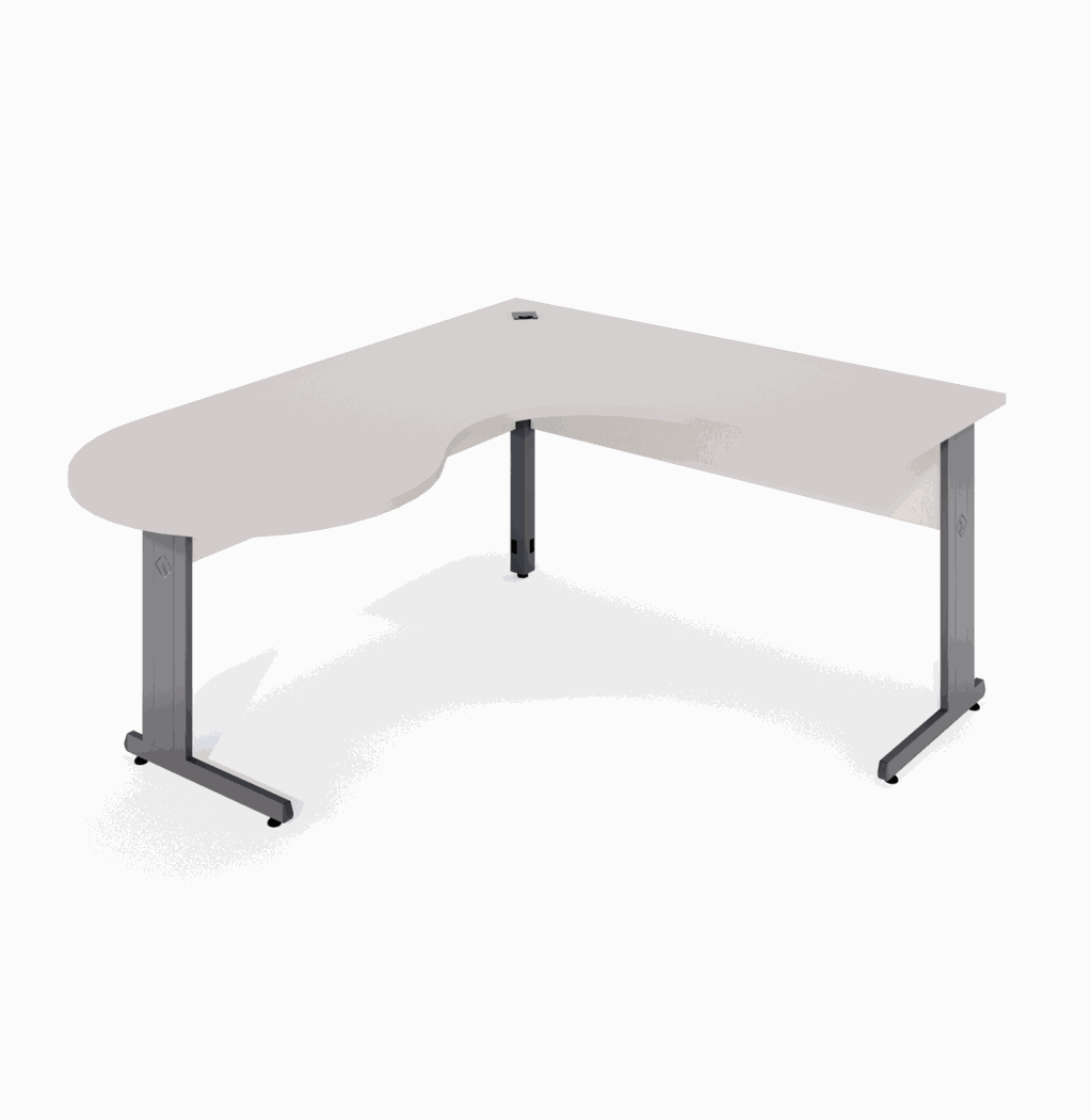MESA ANGULAR PÉ METÁLICO LIGHT ESQUERDO - STAFF (2)