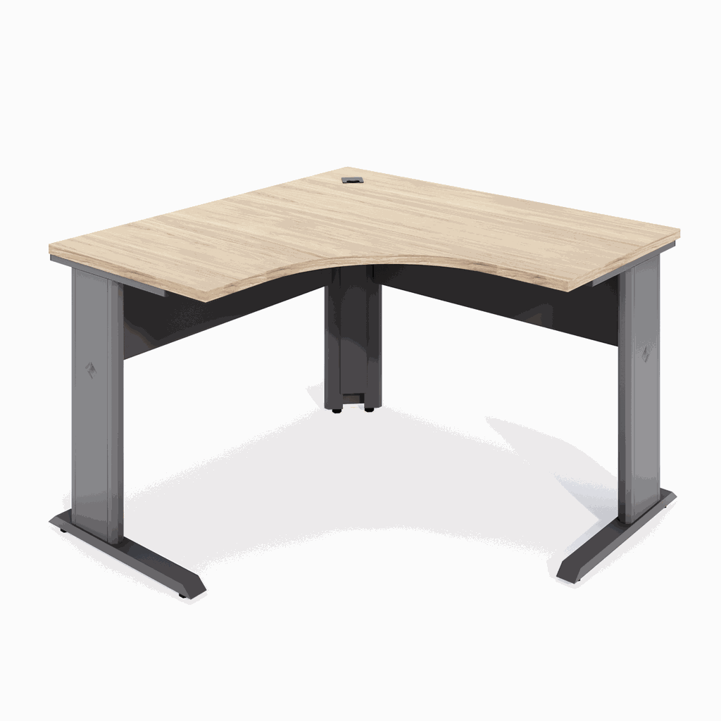 MESA ANGULAR PÉ METÁLICO DIREITO - STAFF