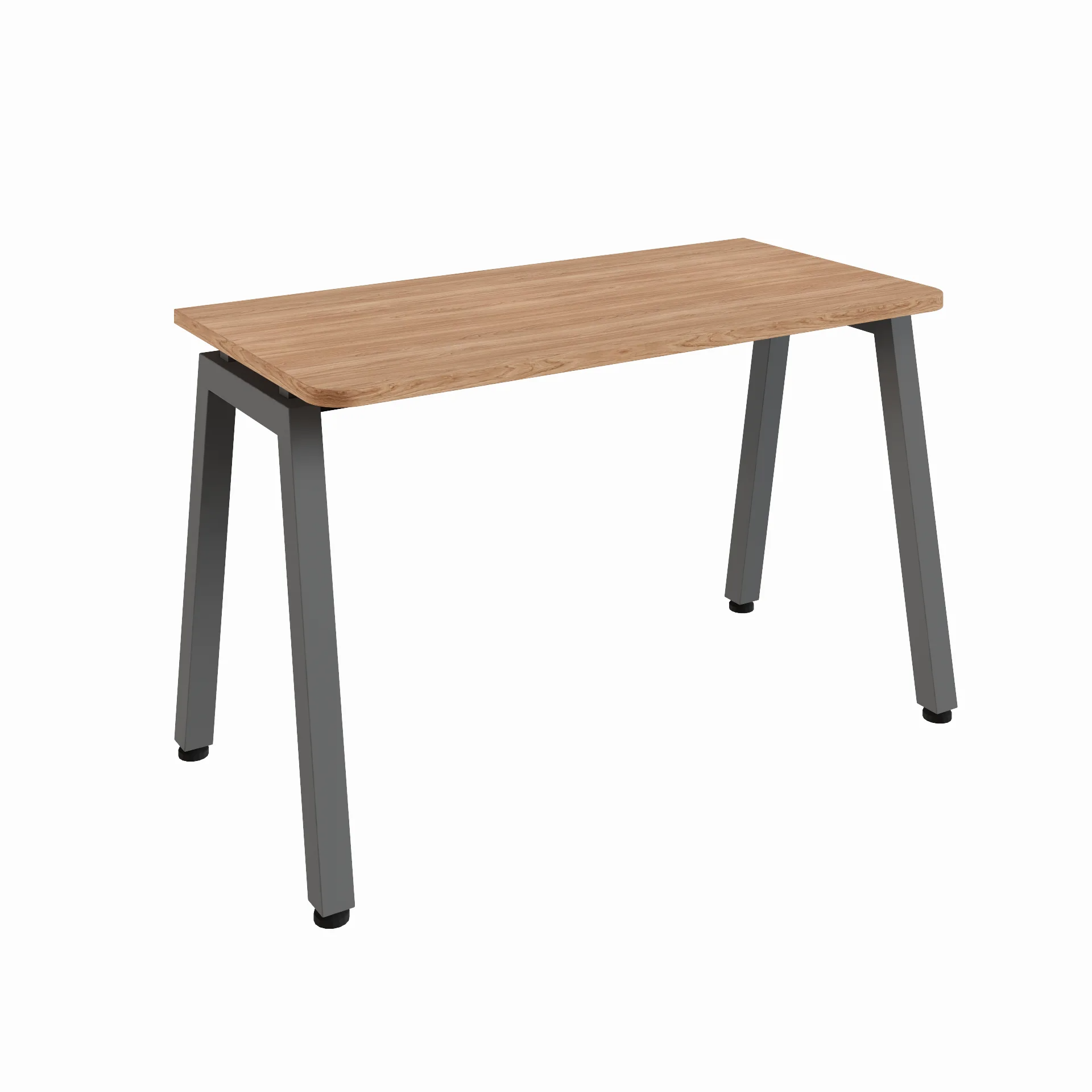 MESA RETANGULAR ORGÂNICA PÉ CAVALETE